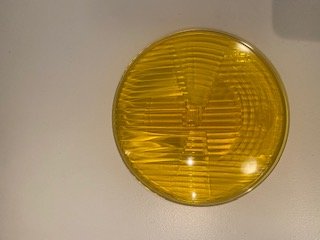 Koplamp glas geel Hella t.b.v. Kever 1967-1973 &amp; Bus T2A