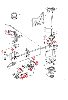 Schakelstang revisieset golf1