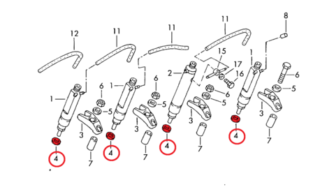 Brandplaatje injector