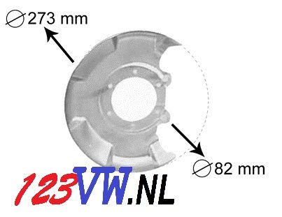 Dekplaat remschijf