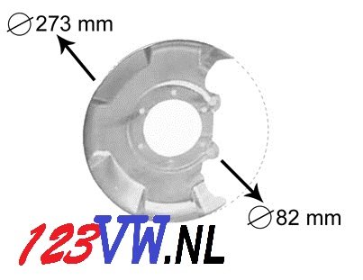 Dekplaat remschijf