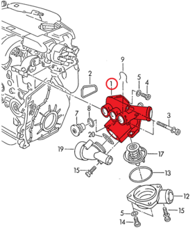 Thermostaathuis VR6