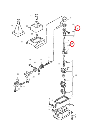 NO:9 Gearshift Lever 