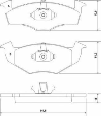 Remblokken voor 15MM (A.B.S)